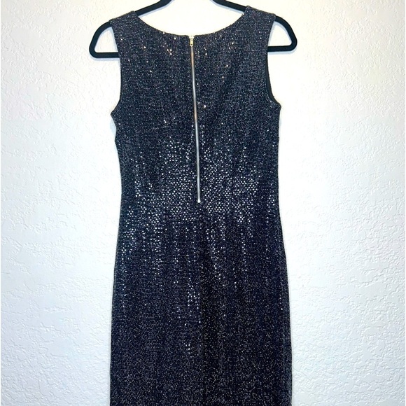 ENFOCUS STUDIO Black Sleeveless Sequins Dress Size 6 - Picture 4 of 6